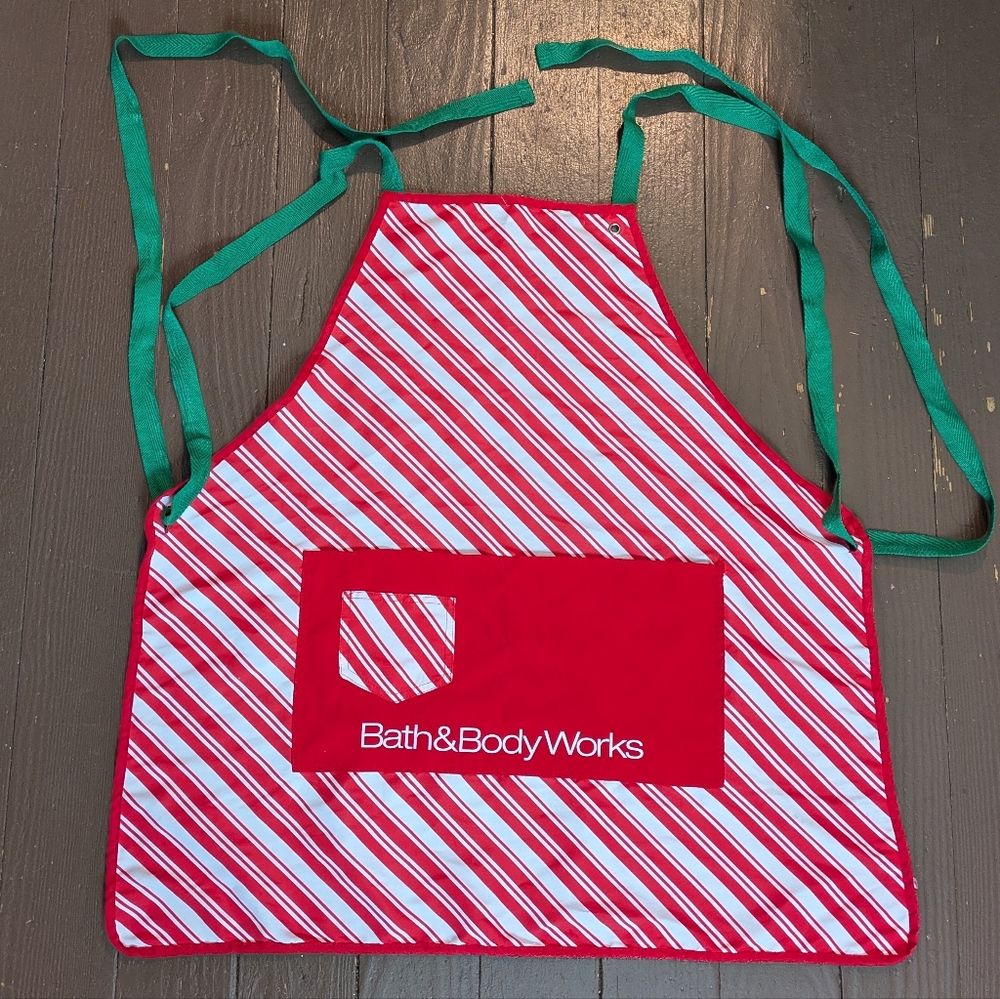 Bath & Body Works Holiday Christmas Apron Adjustable Straps Size L/XL